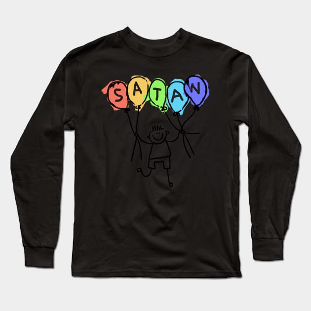 Celebrate Satan | Satanic Occult 666 Long Sleeve T-Shirt by MeatMan